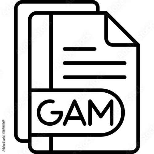 Bilde på lerret GAM Icon
