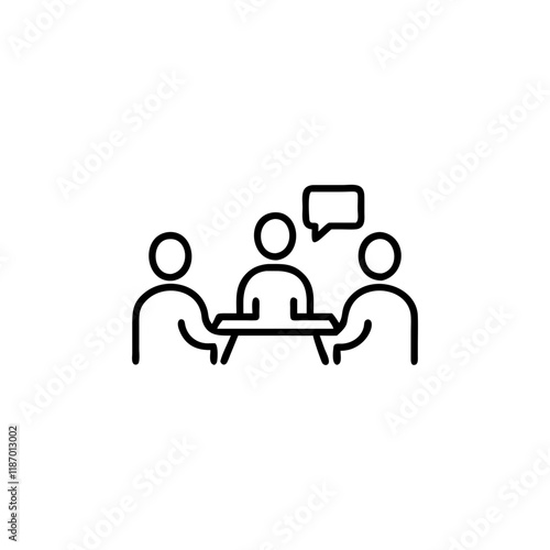 discussion icon isolated on transparent background
