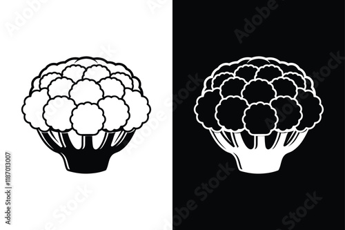 Broccoli icon vector on White Background ,Vector Art Illustration on white background.