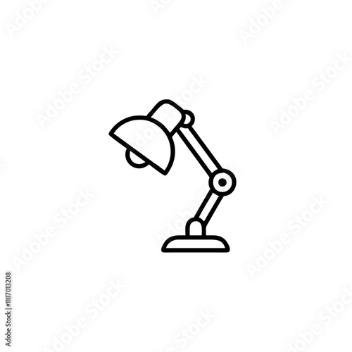 desk lamp icon isolated on transparent background
