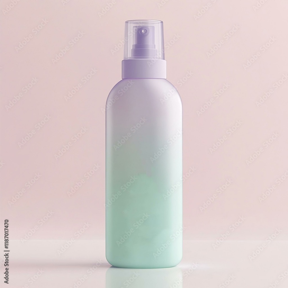 Clear plastic spray bottle with tint and silver nozzle, used for dispensing liquids Clear plastic spray bottle with tint and silver nozzle, used for dispensing liquids