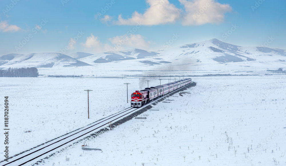 Eastern Express in Winter Kars Turkey