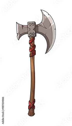 elegant illustration of a axe