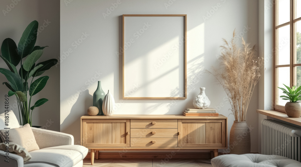 minimalist living room with wooden cabinet armchair minimalist living room with wooden cabinet armchair