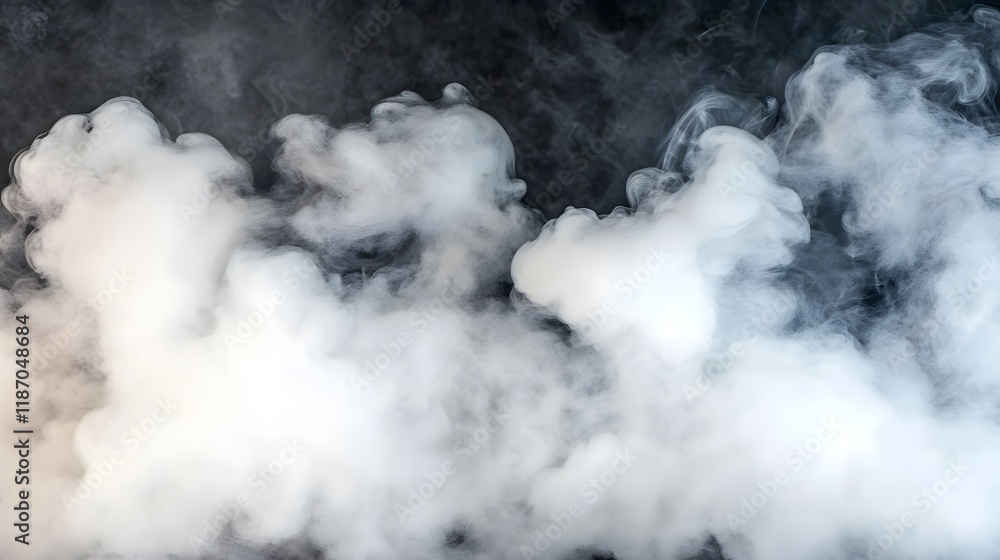 Mysterious Grey Smoke Wisps on Dark Background in High Resolution Mysterious Grey Smoke Wisps on Dark Background in High Resolution