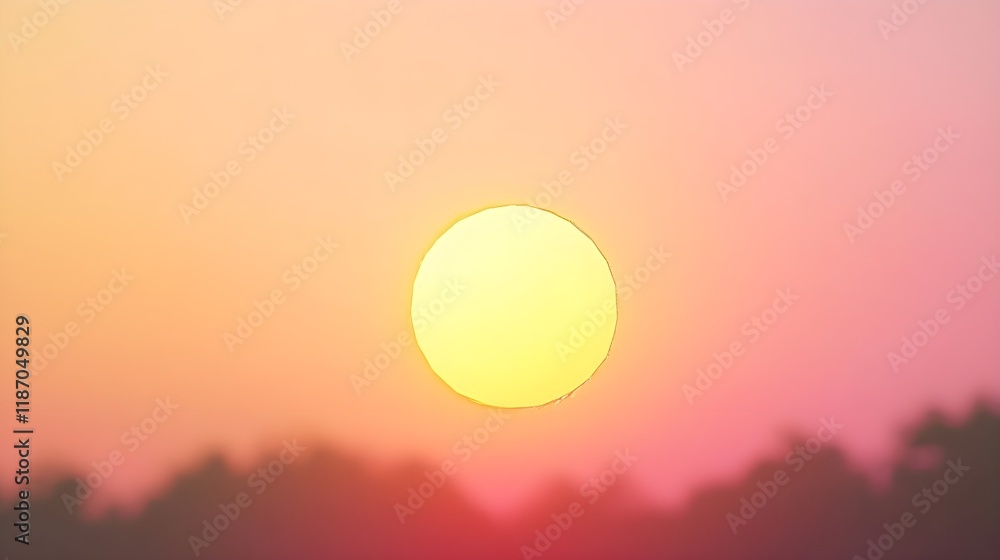 Warm Sunrise Gradient in Pastel Hues with Detailed High Quality Capture Warm Sunrise Gradient in Pastel Hues with Detailed High Quality Capture