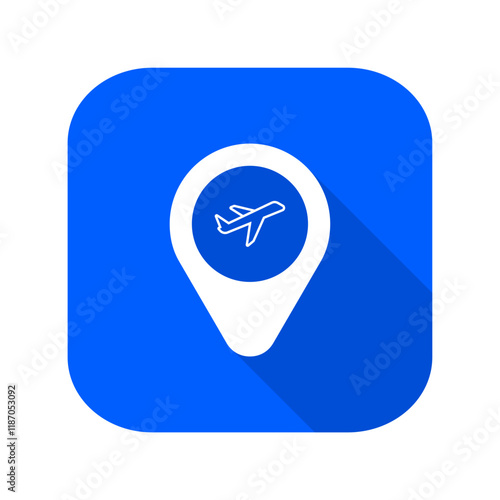 Free Download airport location symbol or airport location icon isolated on transparent background - GFXLoad