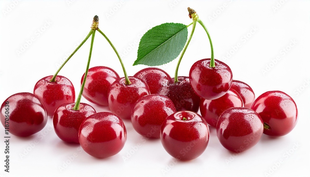 bitter cherry berries isolated on white or history falling cherry culmination with inexperienced stem and leaf bitter cherry berries isolated on white or history falling cherry culmination with inexperienced stem and leaf