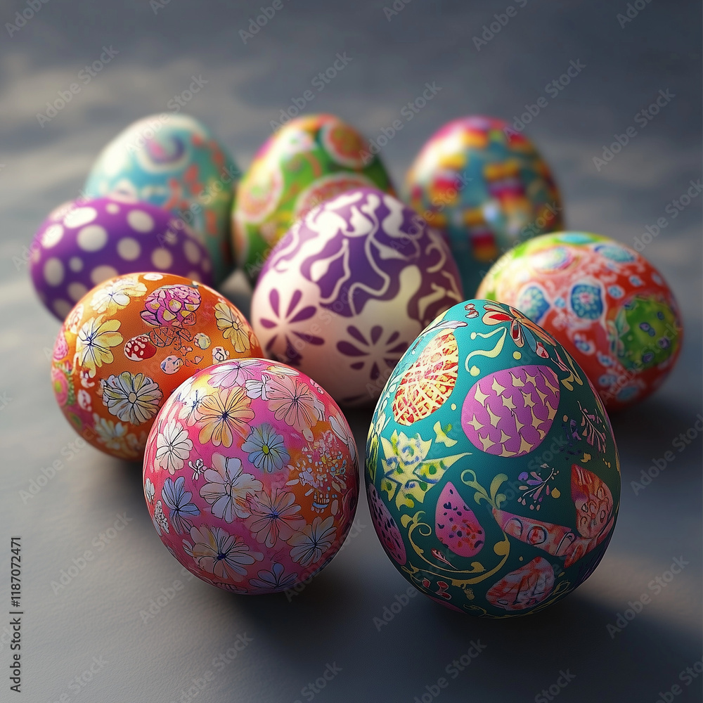 Painted Easter Eggs Collection with Green Grass and Transparent Background for a Festive Spring Holiday Template
Painted Easter Eggs Collection with Green Grass and Transparent Background for a Festive Spring Holiday Template
