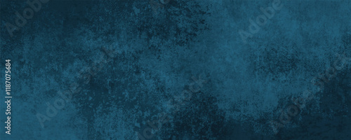 A Bold and Dynamic Navy Blue Canvas Featuring Atmospheric Layers and Distressed Textural Details
