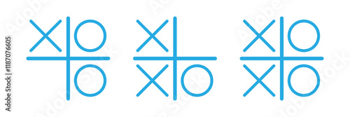 Game tic tac toe icon.