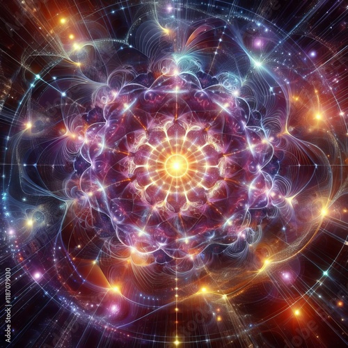 Fractal patterns expanding from consciousness