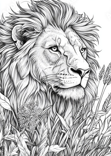 Wallpaper Mural Lions Coloring Pages  Torontodigital.ca