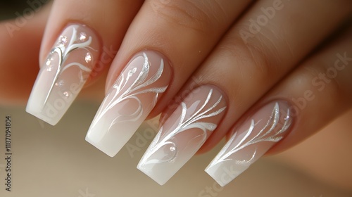 Elegant nails with soft pink polish