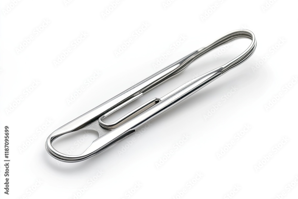 Paper clip isolated on white background Paper clip isolated on white background