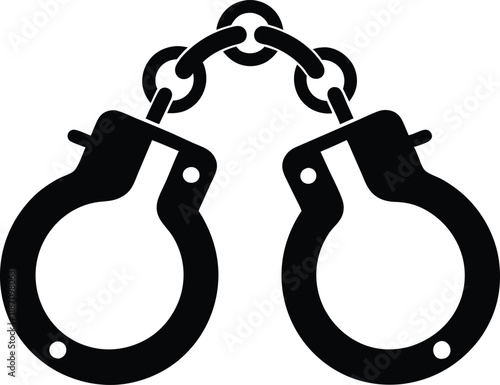 handcuffed icon silhouette,handcuffed vector icon