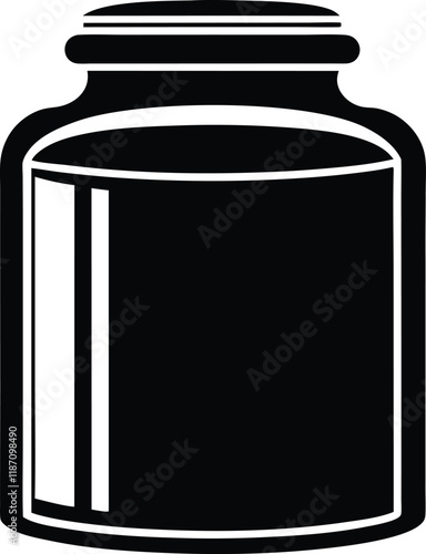 jar icon silhouette,jar vector icon vector