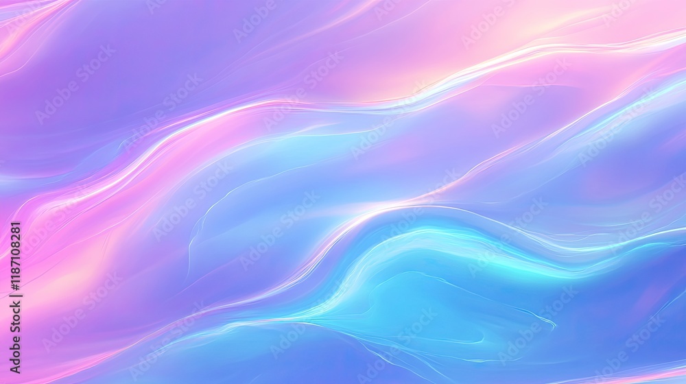 Fototapeta premium Abstract Pastel Waves Flowing Seamlessly