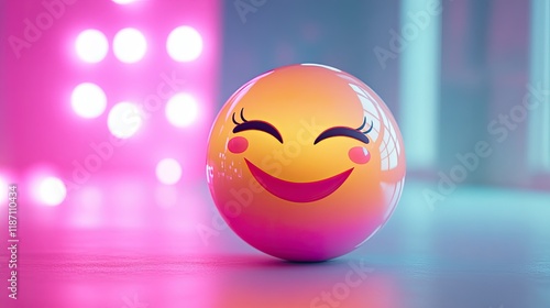 Wallpaper Mural Happy Easter Egg Smiles Brightly Against Colorful Background Torontodigital.ca