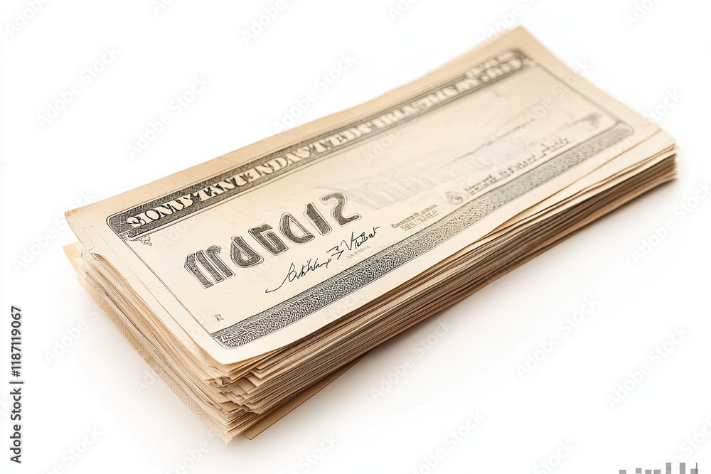 Waybill isolated on white background Waybill isolated on white background