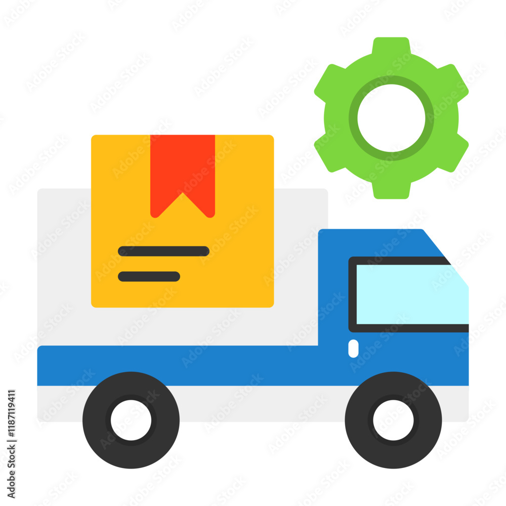 Shipping Flat Style Icon Shipping Flat Style Icon