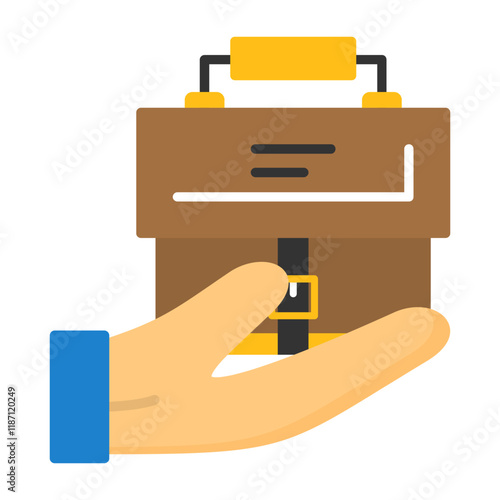 Handover Flat Style Icon
