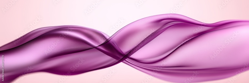 Fototapeta premium Abstract flowing silky waves background, elegant pink fabric texture, smooth satin, 3d rendering