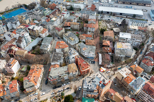 Aerial view of Varna, Bulgaria, showcasing the vibrant mix of old and new architecture