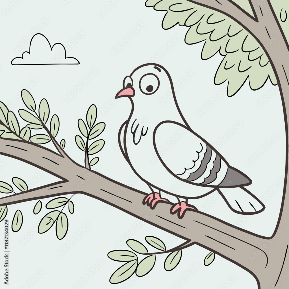 Fototapeta premium bird on branch