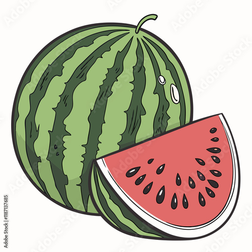 watermelon with slice