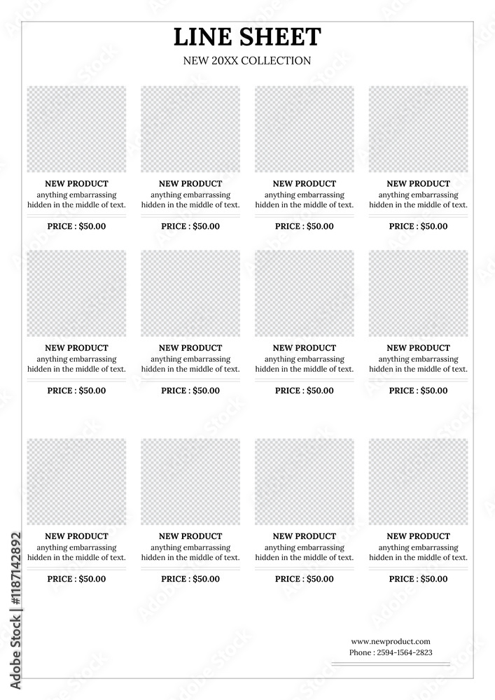 Line Sheet Line Sheet