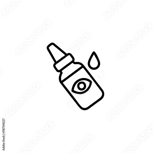 eye drops icon isolated on transparent background
