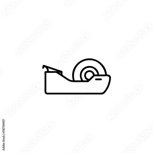 tape dispenser icon on transparent background
