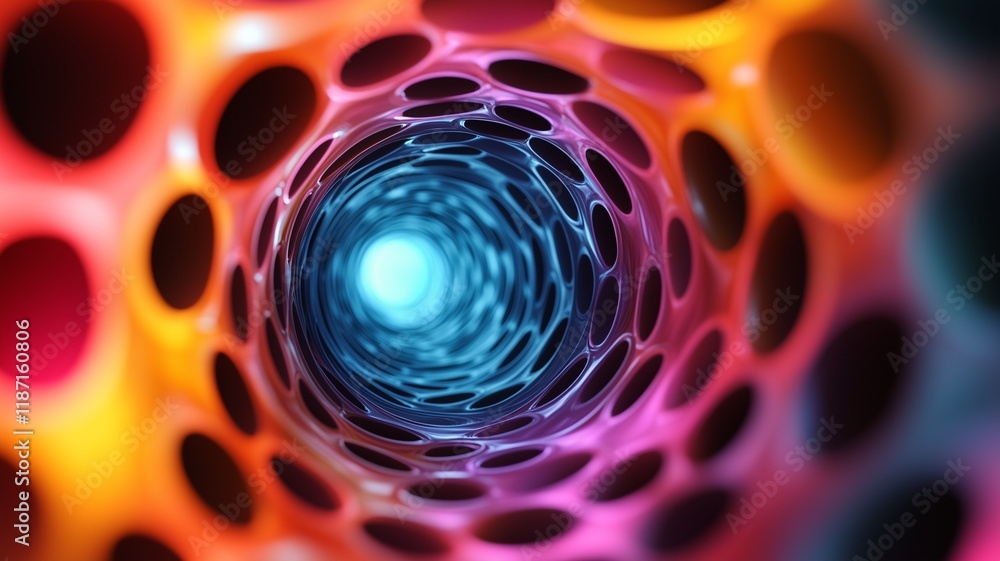 Cylindrical Diffusion with Multicolored Tubular Patterns and Abstract Glow Cylindrical Diffusion with Multicolored Tubular Patterns and Abstract Glow