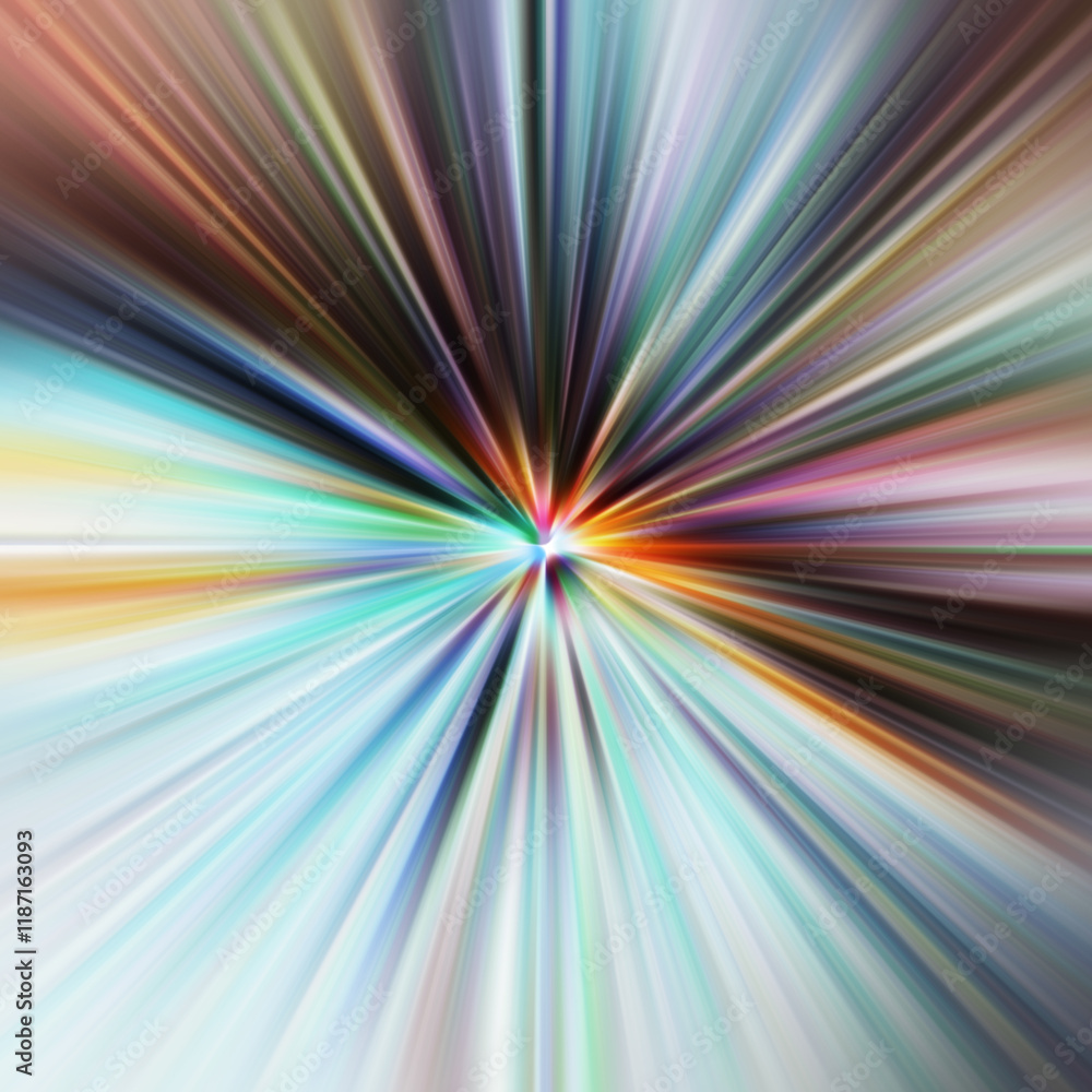 Fototapeta premium Colorful zoom motion effect. Abstract background. Color lines. Colored texture backdrop and banner. Multi color gradient pattern and textured wallpaper.