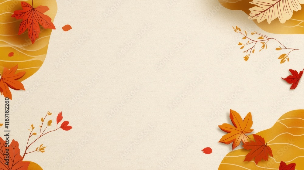 Autumn Leaves: A Paper-Cut Fall Design Autumn Leaves: A Paper-Cut Fall Design