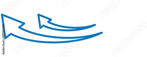 Curved arrow icons. curved arrows set. arrow symbol collection. vector