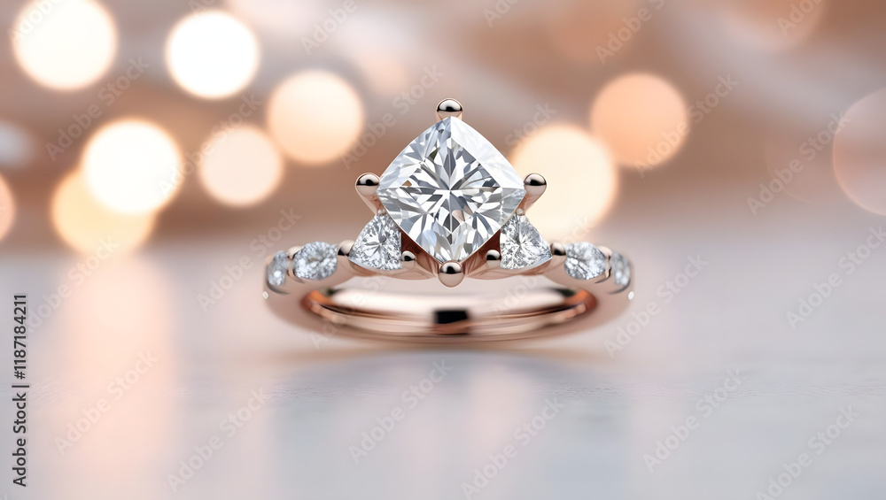 stunning trillion cut diamond engagement ring with split shank design, featuring brilliant center stone and sparkling side diamonds, perfect for romantic proposal stunning trillion cut diamond engagement ring with split shank design, featuring brilliant center stone and sparkling side diamonds, perfect for romantic proposal