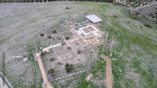 The archaeological site of the Roman Villa of Brunel located near Jaen, Spain