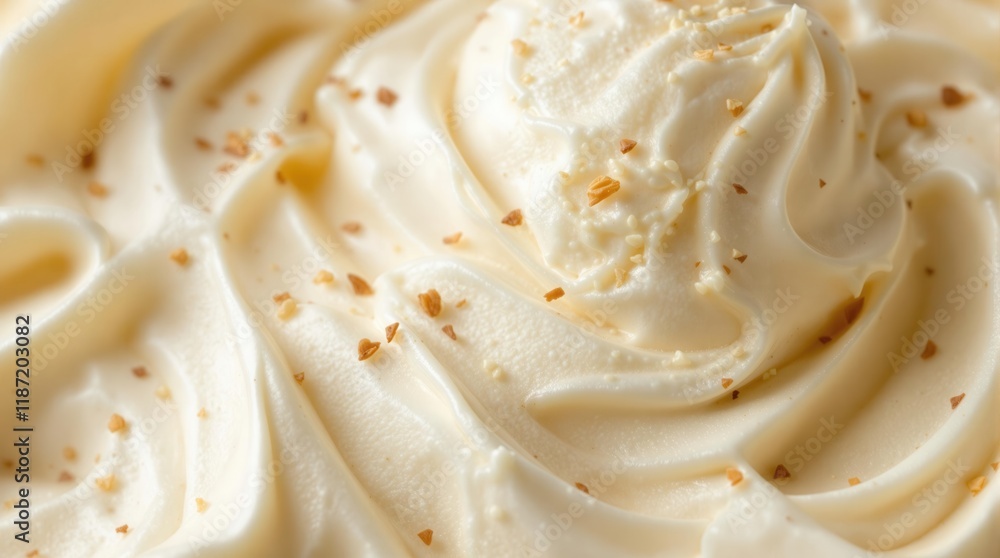 Vanilla Dream: A Close-Up of Creamy Vanilla Bean Ice Cream Vanilla Dream: A Close-Up of Creamy Vanilla Bean Ice Cream