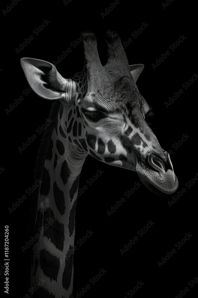 Obraz premium Majestic Giraffe Portrait