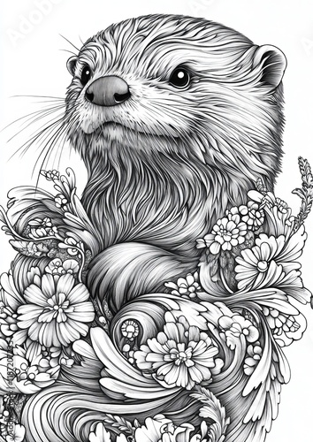 Sea Otters Coloring Pages