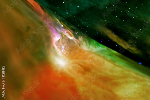Fototapeta Naklejka Na Ścianę i Meble -  A beautiful galaxy. Elements of this image furnished by NASA