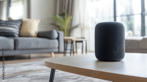 Modern speaker blends seamlessly into stylish living room decor,