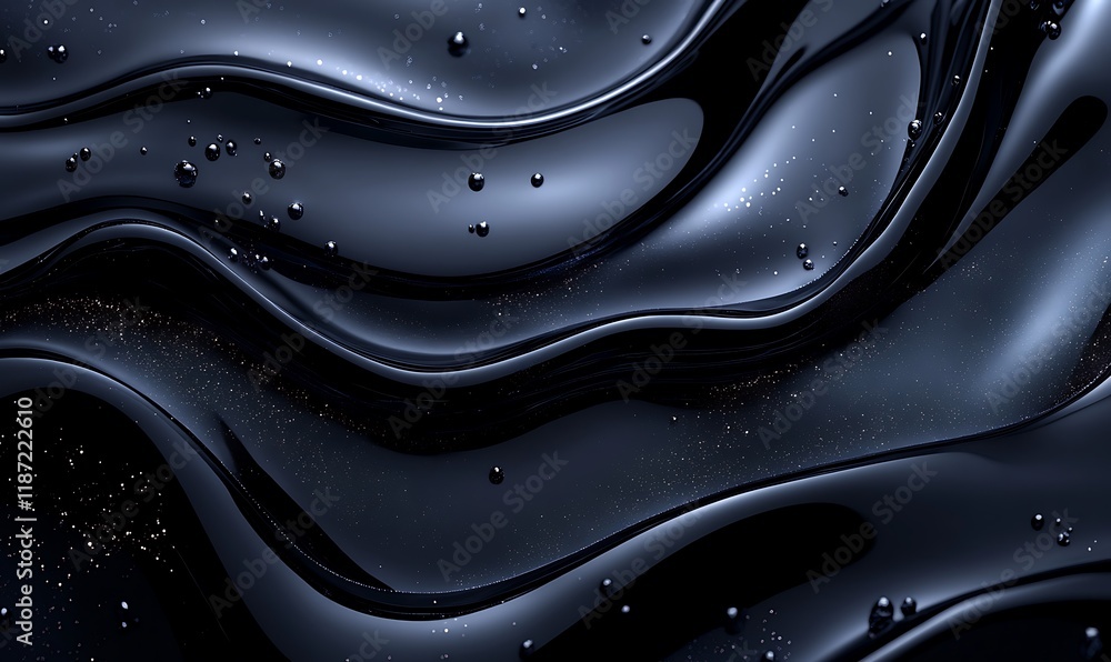 Futuristic Black Liquid Background with Glowing Neon Highlights for a Cutting-Edge Texture Futuristic Black Liquid Background with Glowing Neon Highlights for a Cutting-Edge Texture