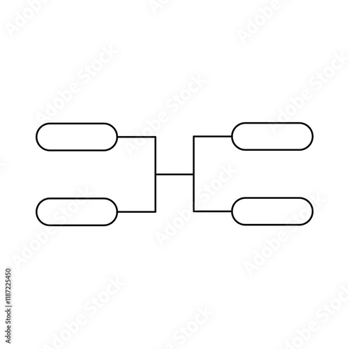 tournament brackets for teams. Blank bracket template. Championship bracket schedule for basketball , football or baseball.