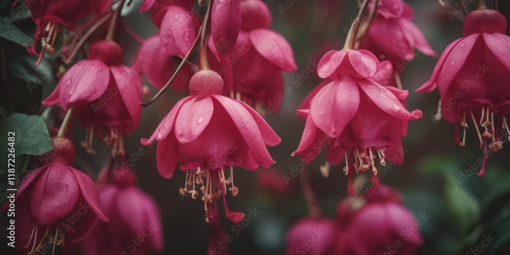 Fototapeta premium fuchsia, flowers 