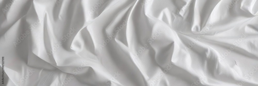 Obraz premium Soft, delicate texture of white creased tissue paper, textured, background, crumpled, surface, material