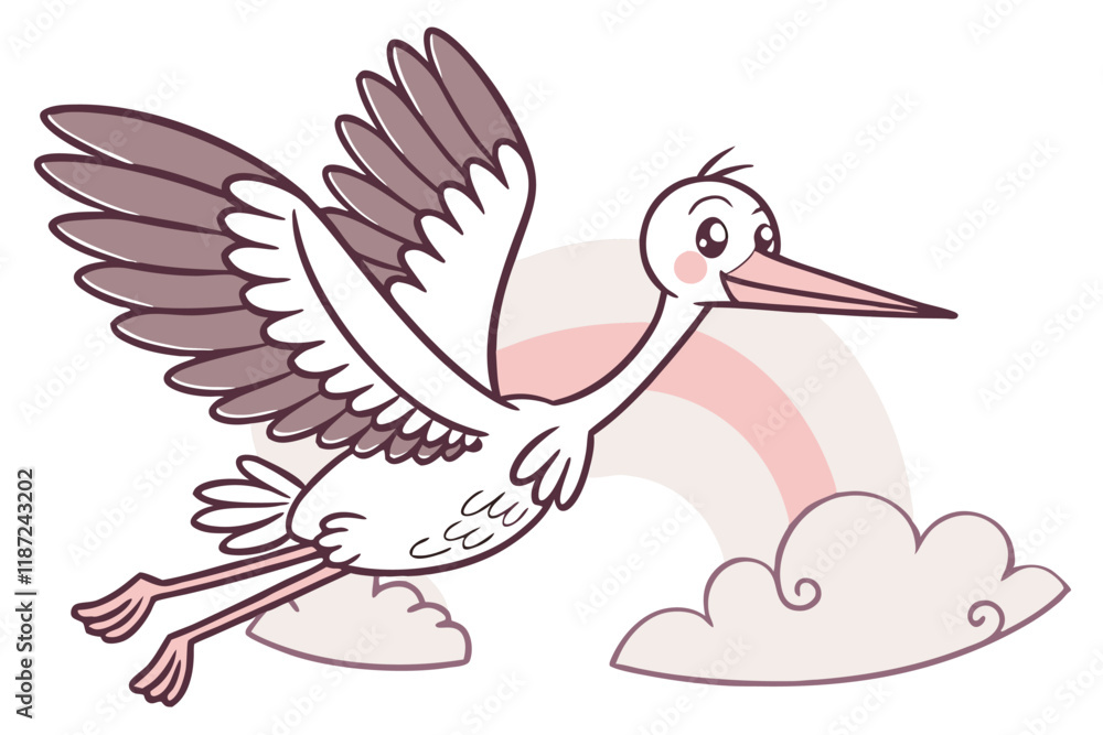 Obraz premium stork