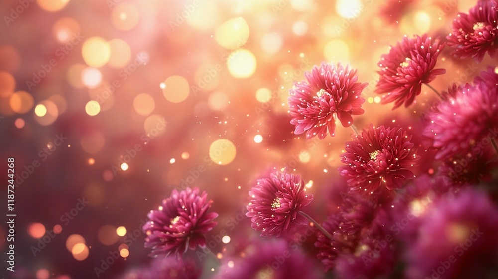 Subtle bokeh lights fading into delicate flower petals, forming a dreamy and romantic background, comic book style Subtle bokeh lights fading into delicate flower petals, forming a dreamy and romantic background, comic book style